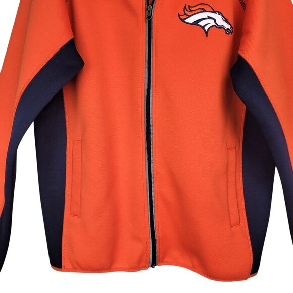 Denver Broncos NFL G-lll Jacket Men's L Orange Knit Fleece Lined Full Zip NWOT - Picture 6 of 14